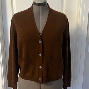 J Crew Cashmere V Neck Cardigan